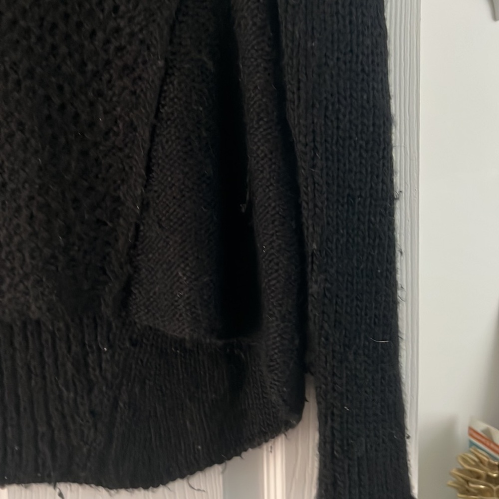 Helmut Lang Black Patterned Sweater - image 4